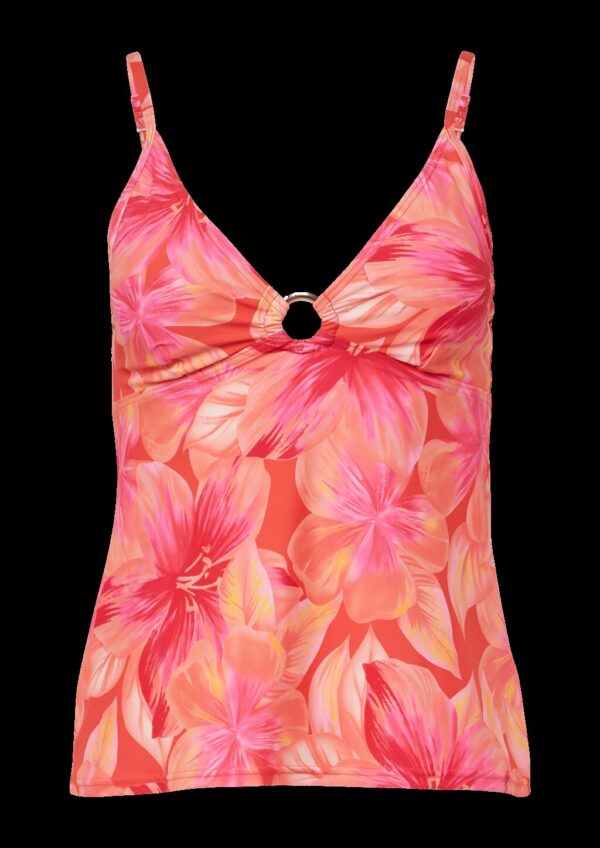Tankini Top mit floralem All-over-Print