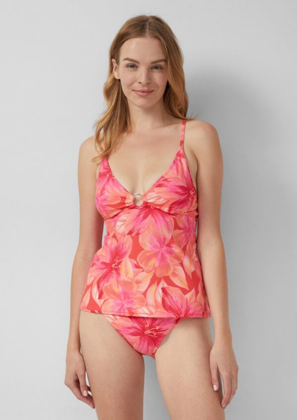 Tankini Top mit floralem All-over-Print