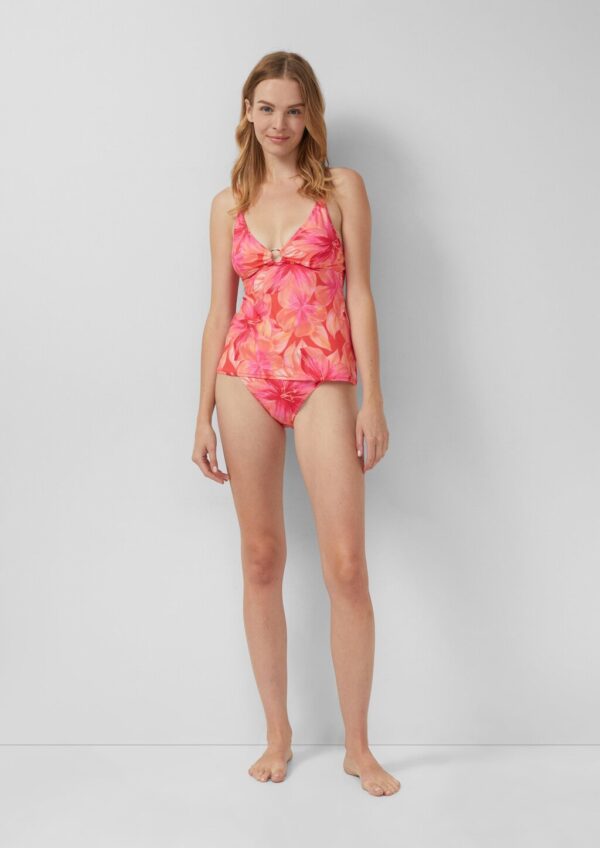 Tankini Top mit floralem All-over-Print