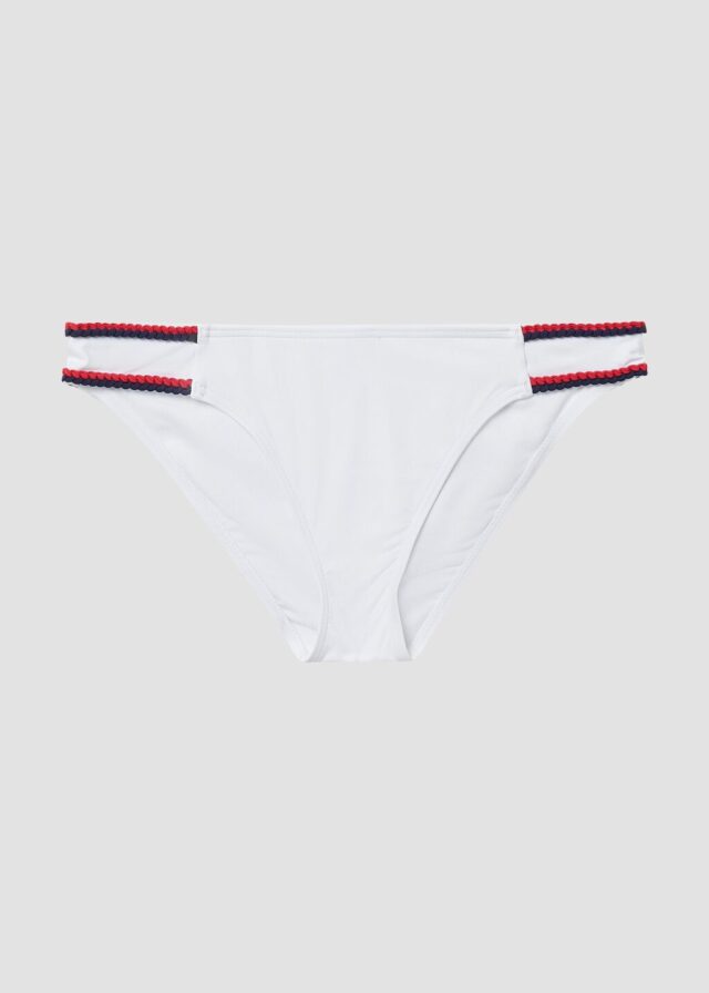 Bikinihose mit Zierborte Mix & Match