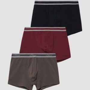 3er-Pack Boxershorts mit abgesetztem Gummizugbund