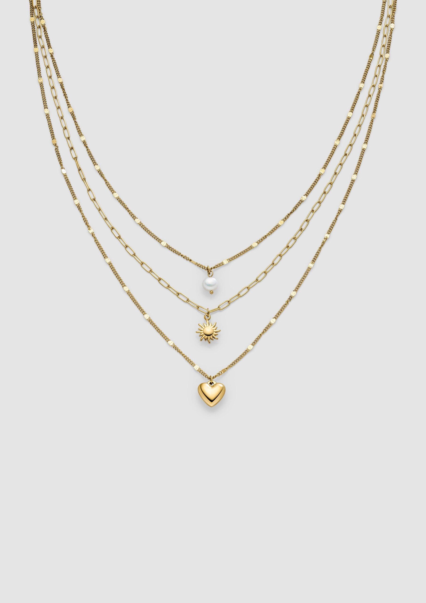 Layering-Kette aus Edelstahl