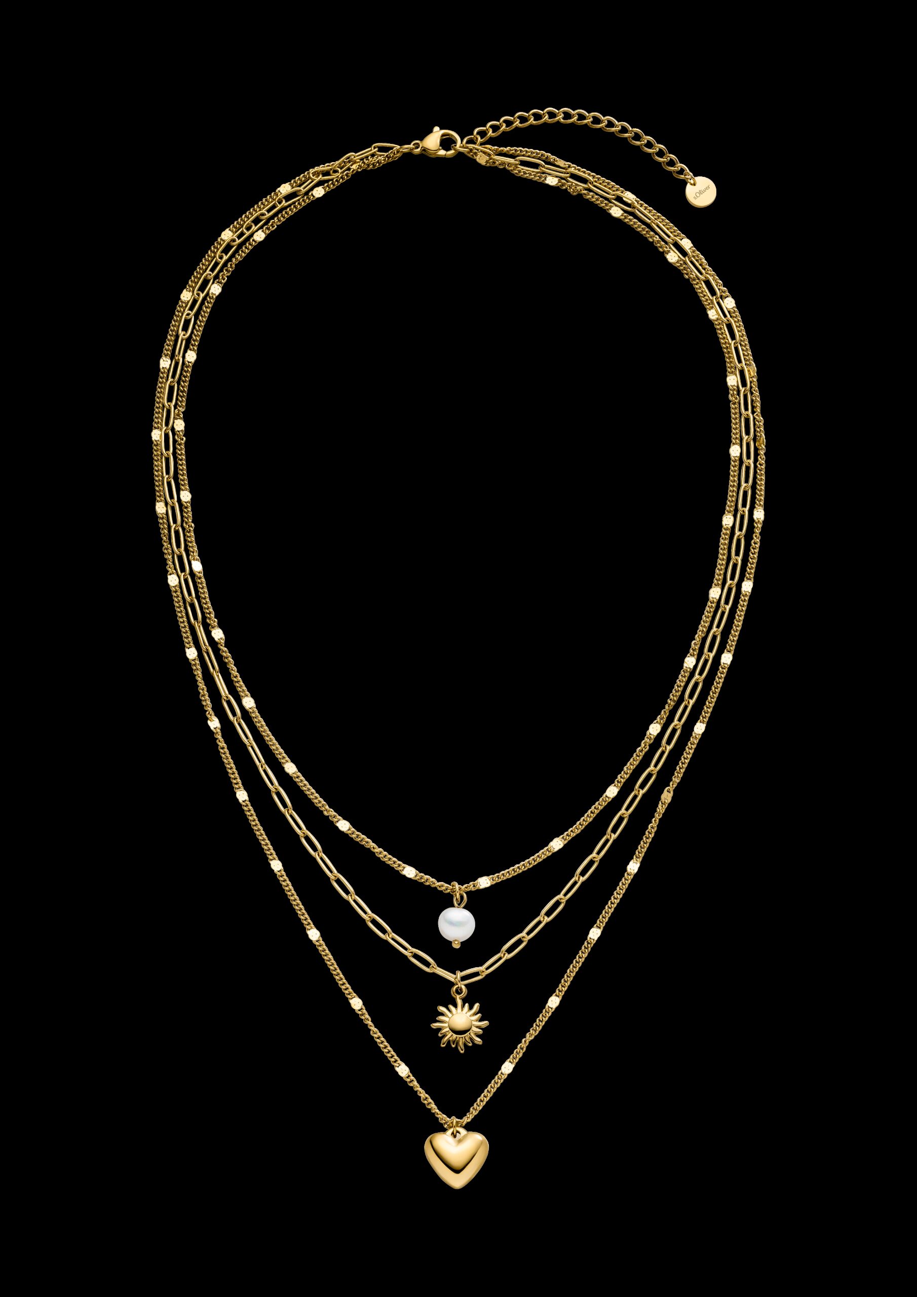 Layering-Kette aus Edelstahl