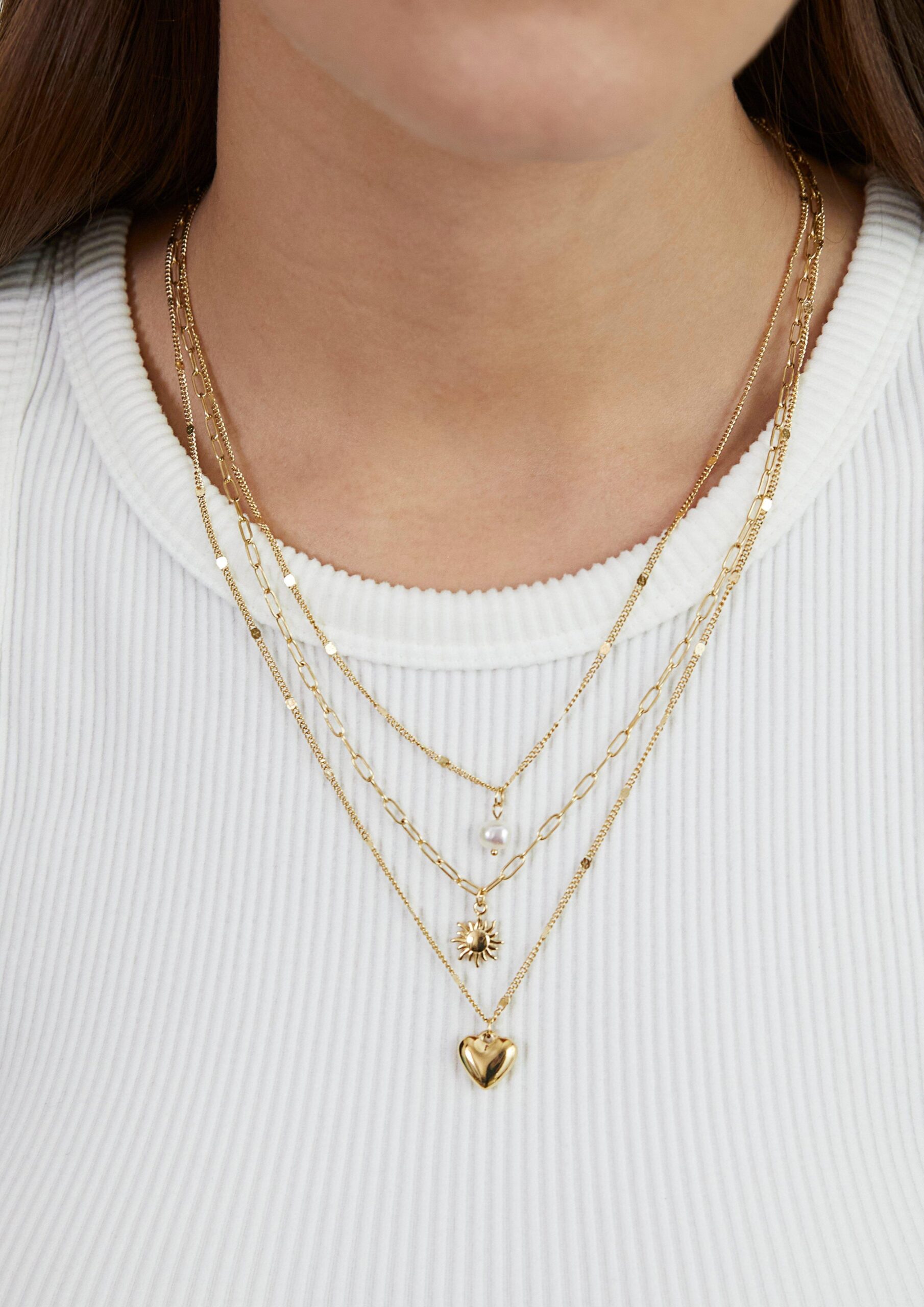 Layering-Kette aus Edelstahl