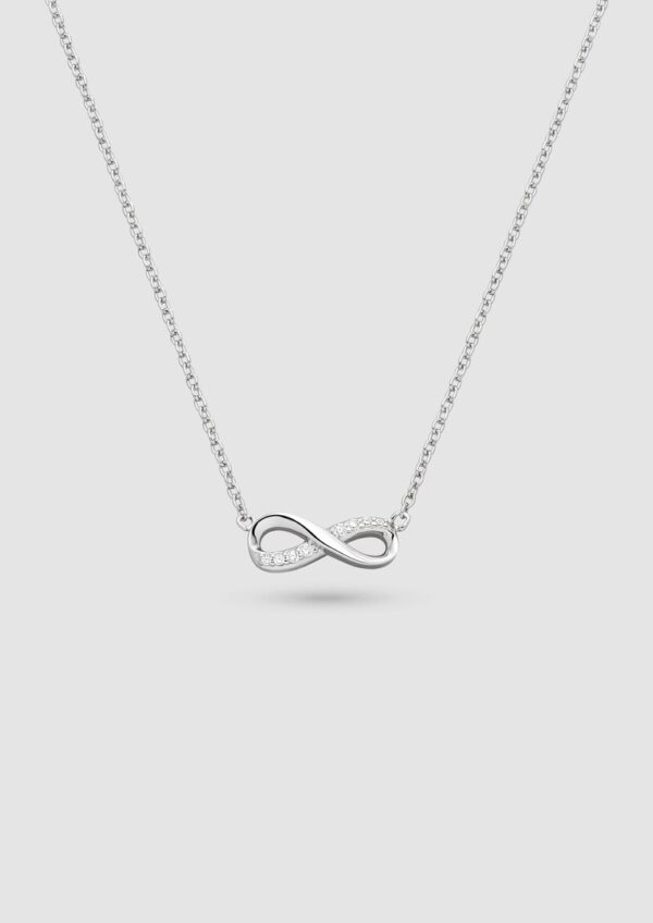 Kette aus 925er Silber mit Infinity-Detail