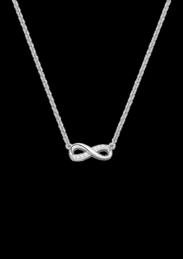 Kette aus 925er Silber mit Infinity-Detail