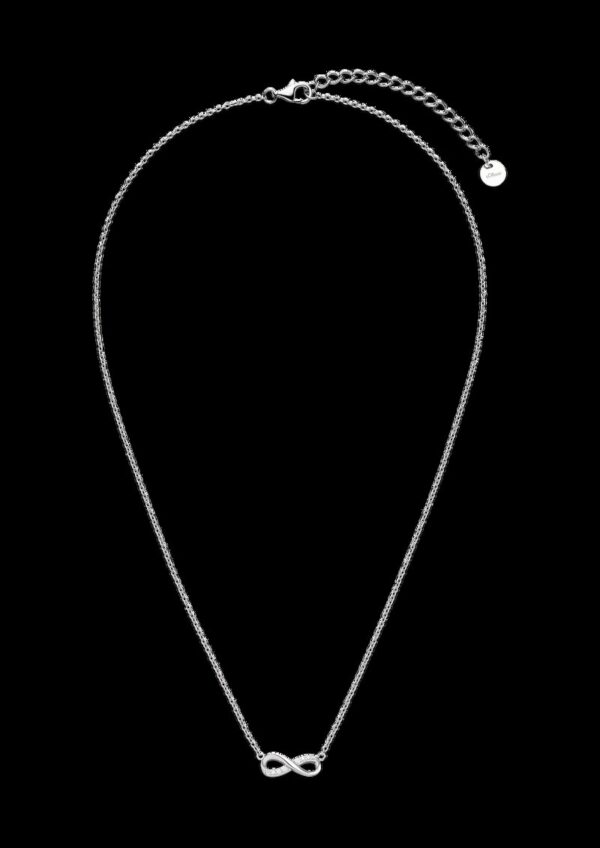 Kette aus 925er Silber mit Infinity-Detail