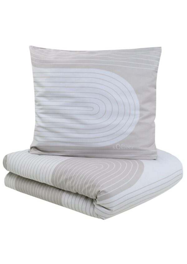 Bettwäsche-Set aus Baumwolle mit grafischem Print