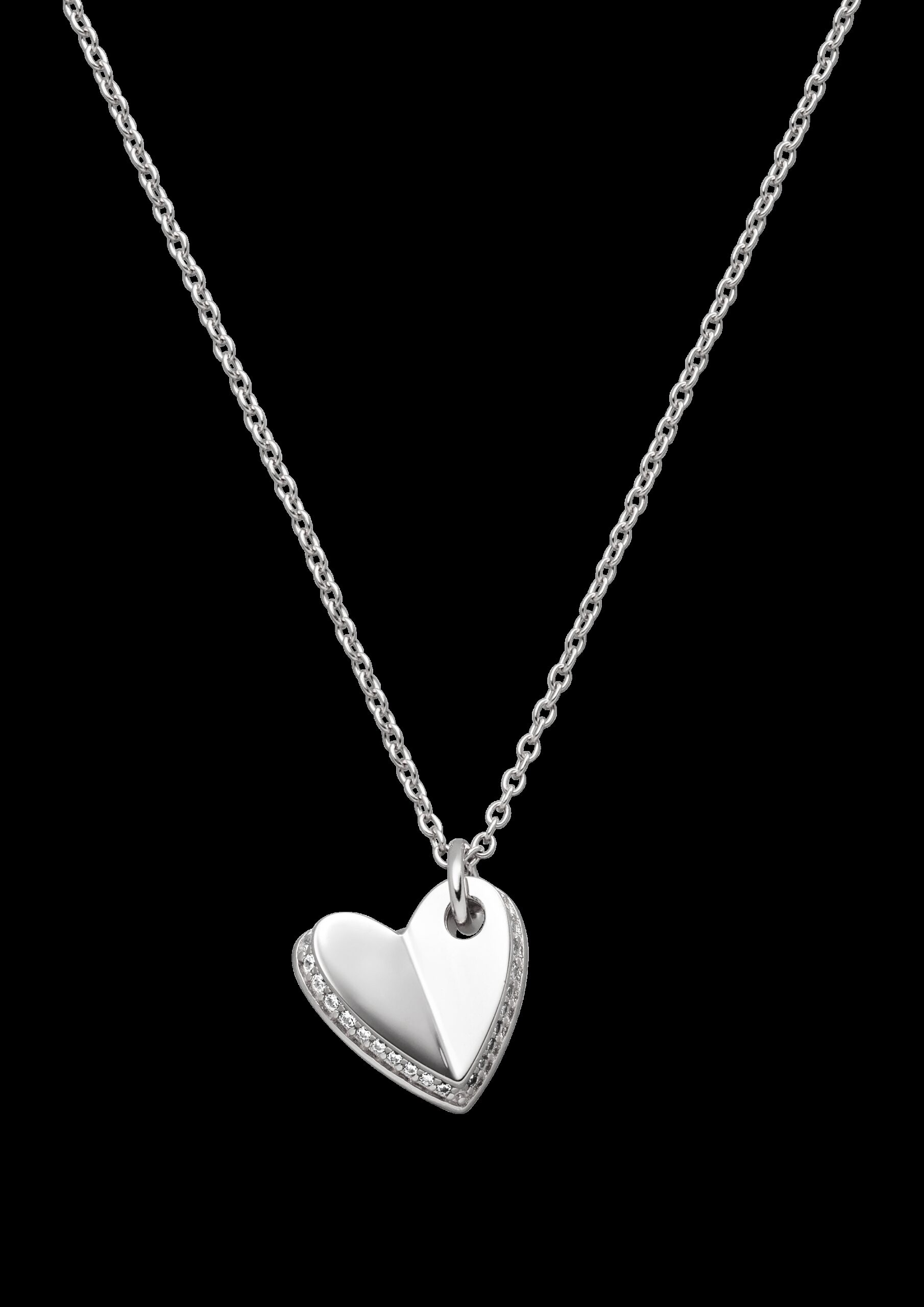 Kette aus 925er Silber mit Herz-Detail