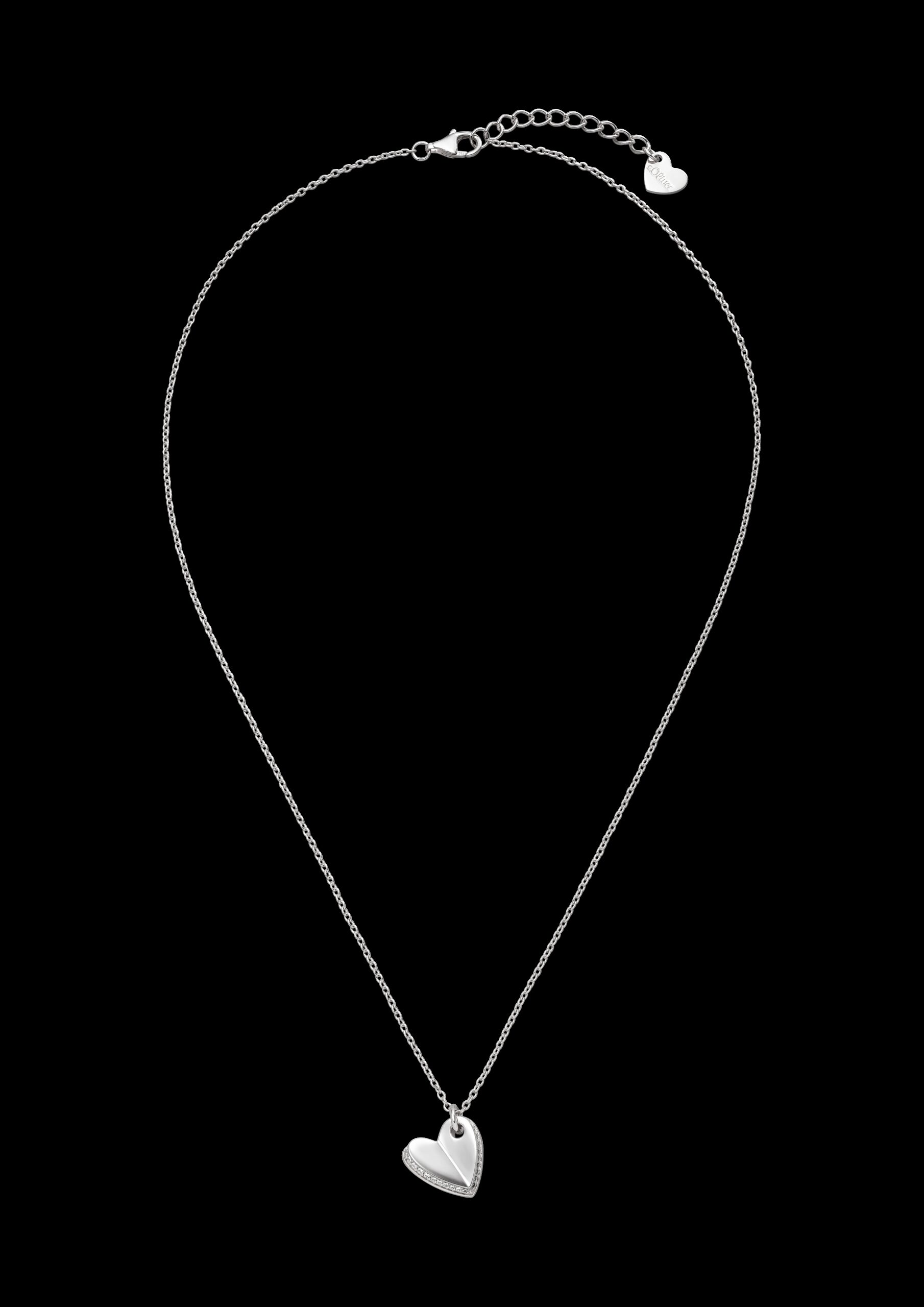 Kette aus 925er Silber mit Herz-Detail