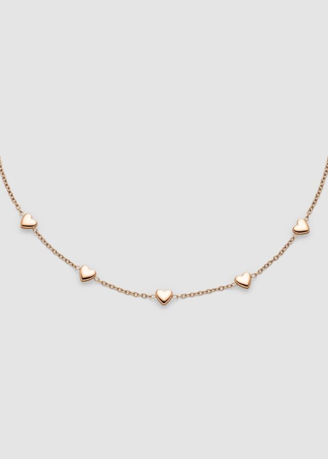 Edelstahlarmband mit Herz-Details