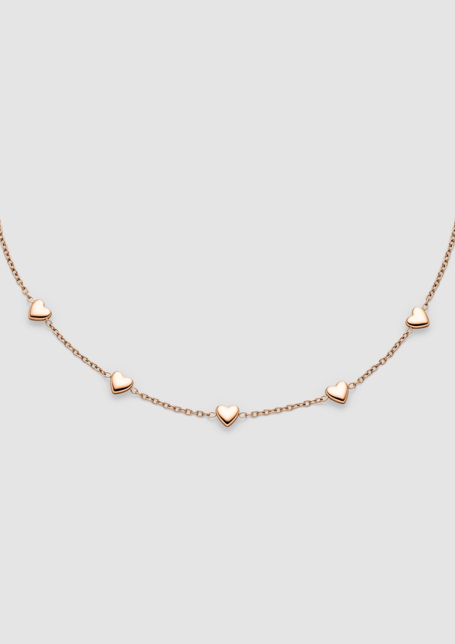 Edelstahlarmband mit Herz-Details