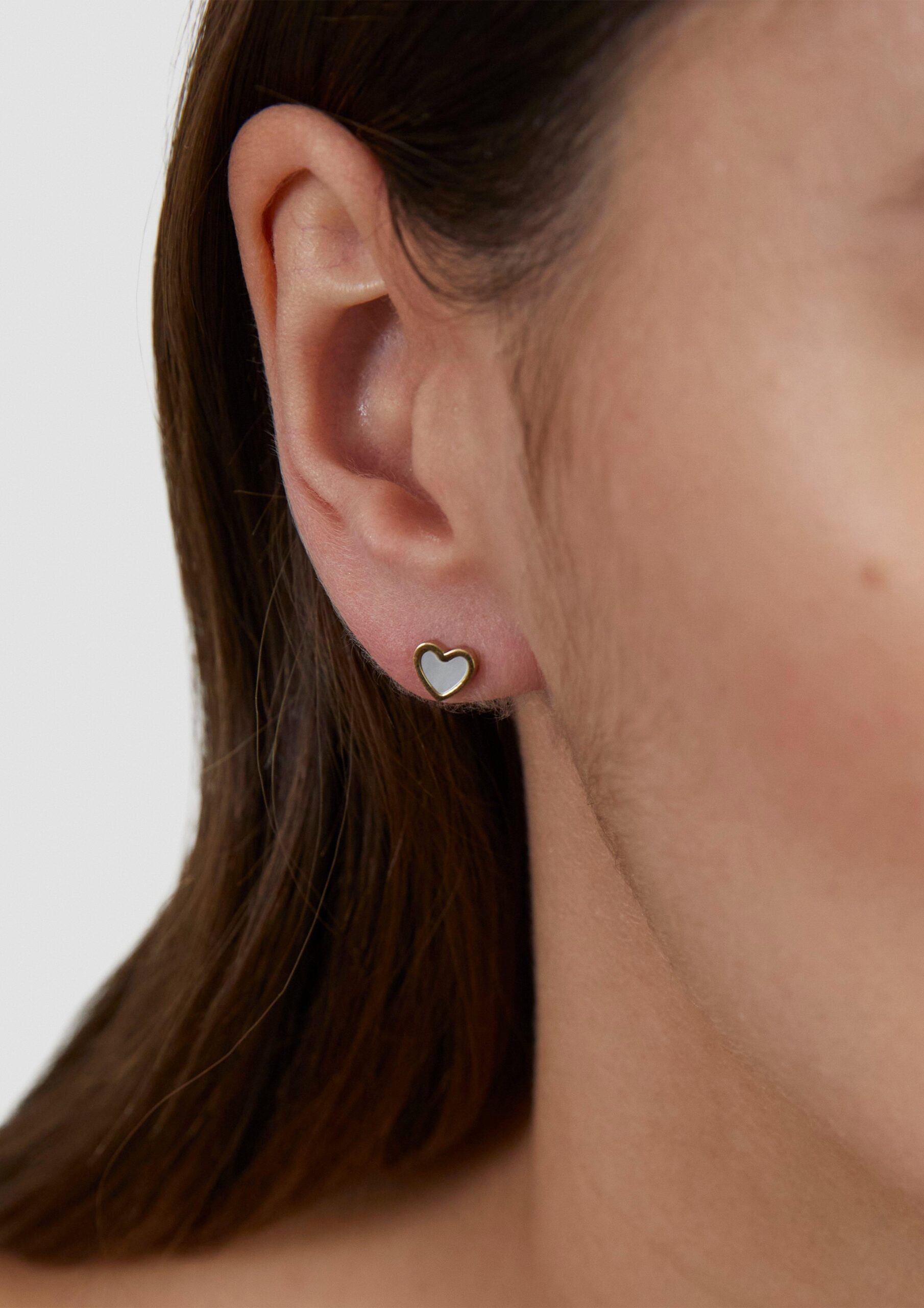 Ohrringe in Herzform