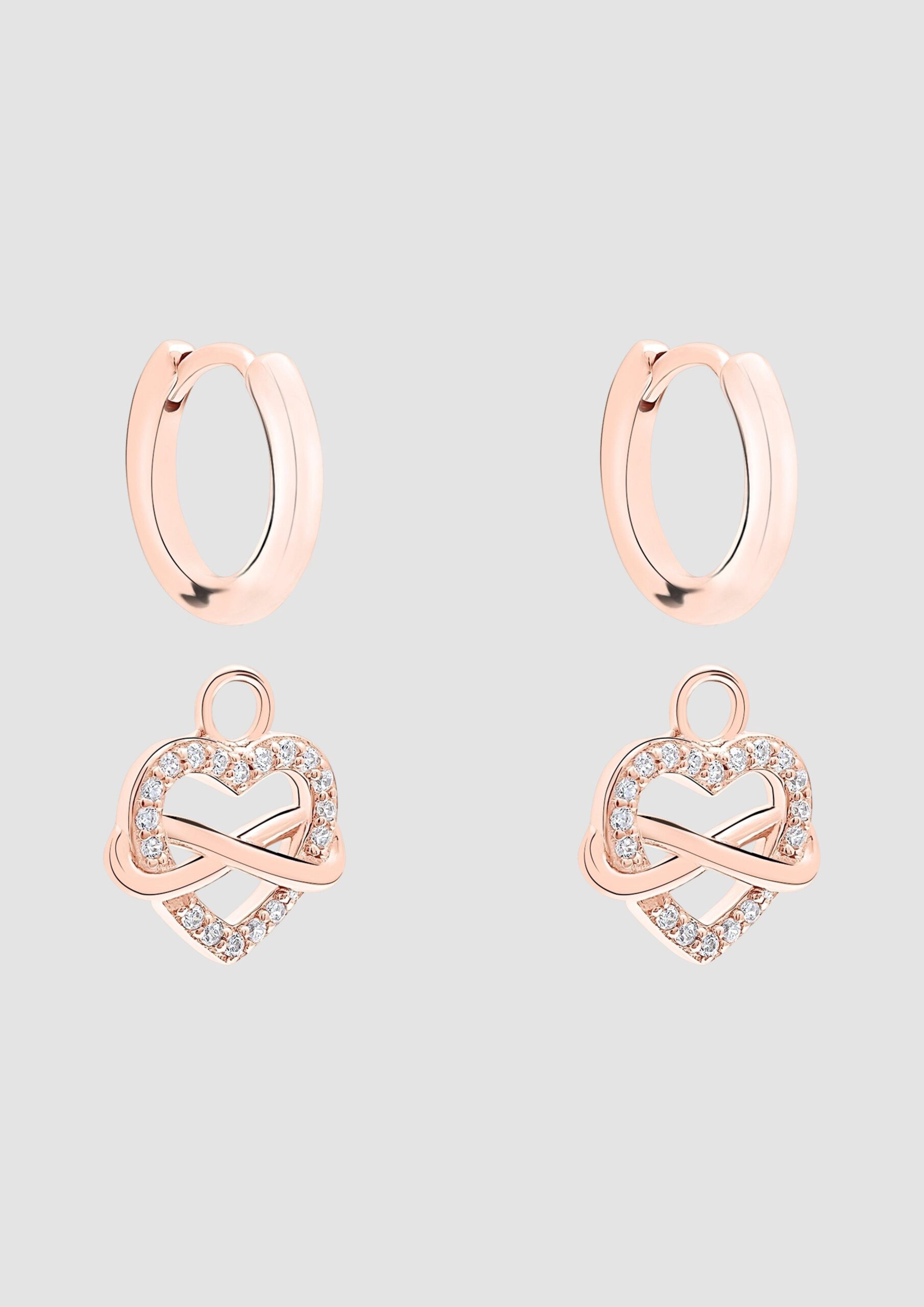 Ohrringe aus 925er Silber mit Infinity-Symbol