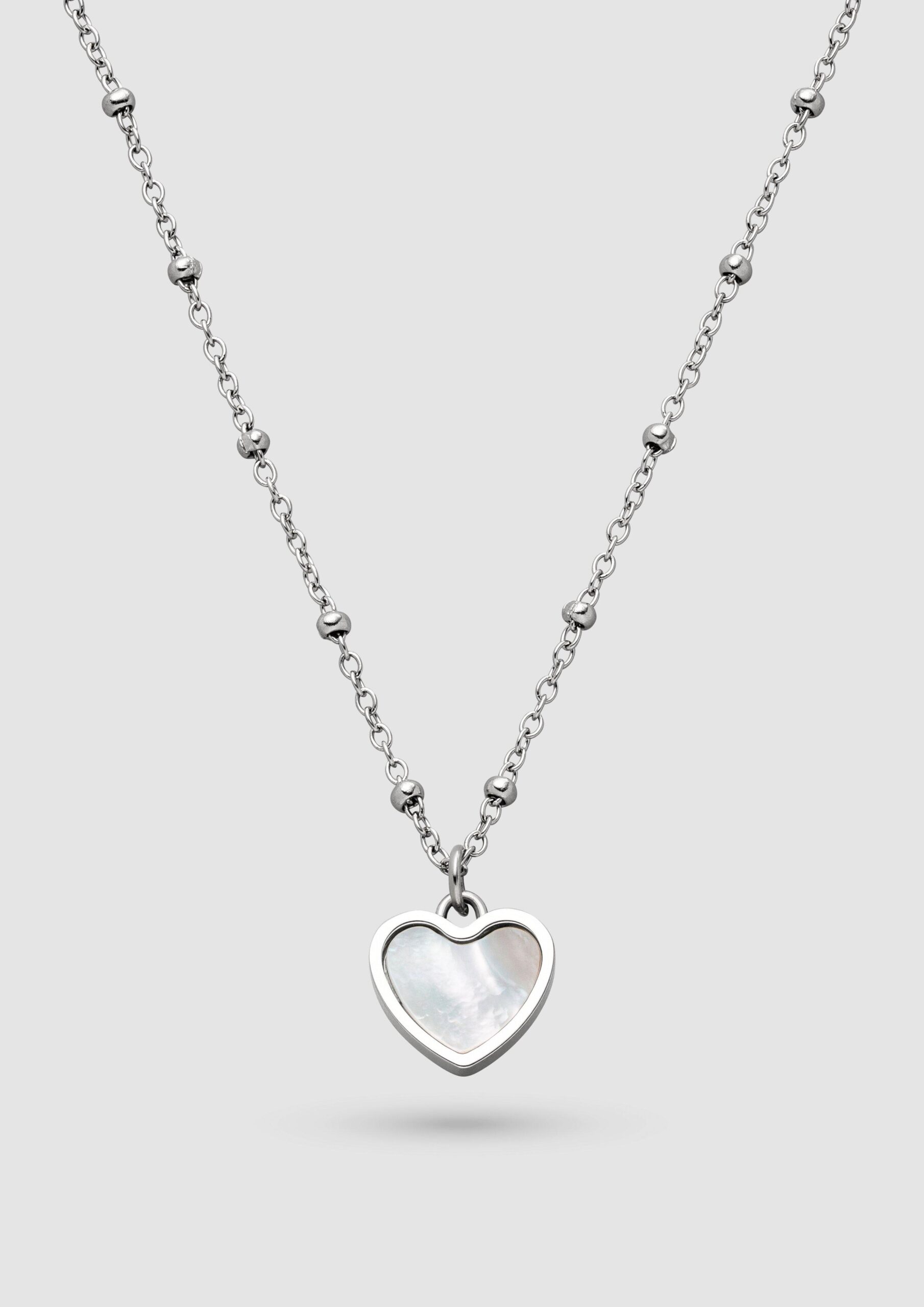 Edelstahlkette mit Herz-Anhänger