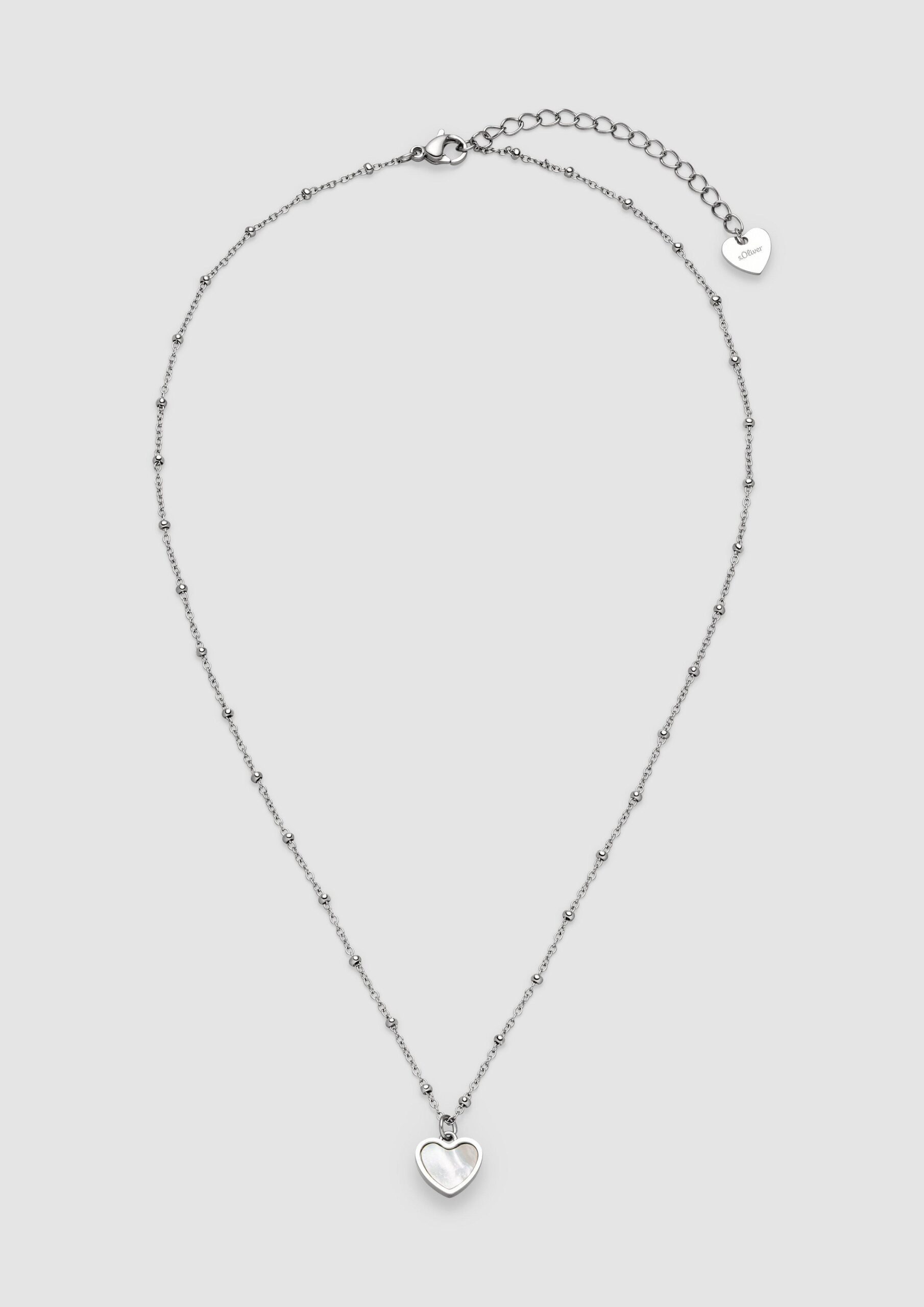 Edelstahlkette mit Herz-Anhänger