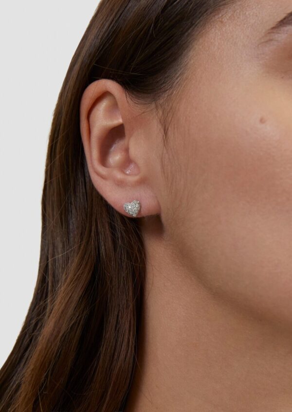 Ohrringe aus 925er Silber in Herzform