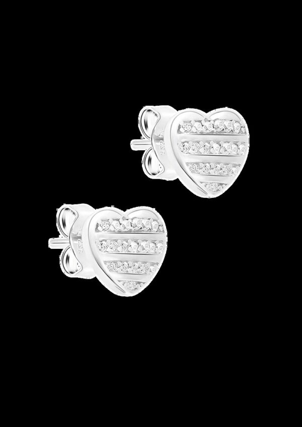 Ohrringe aus 925er Silber in Herzform
