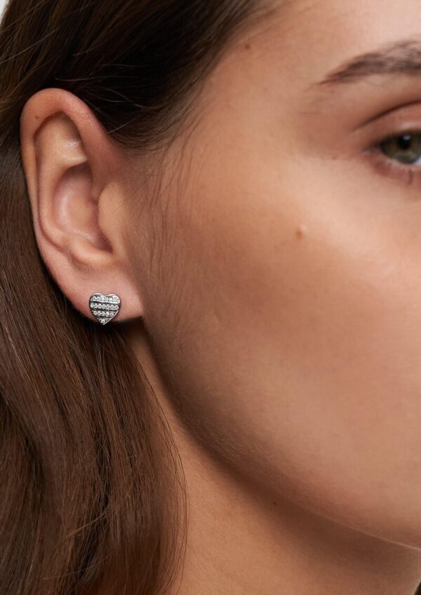 Ohrringe aus 925er Silber in Herzform