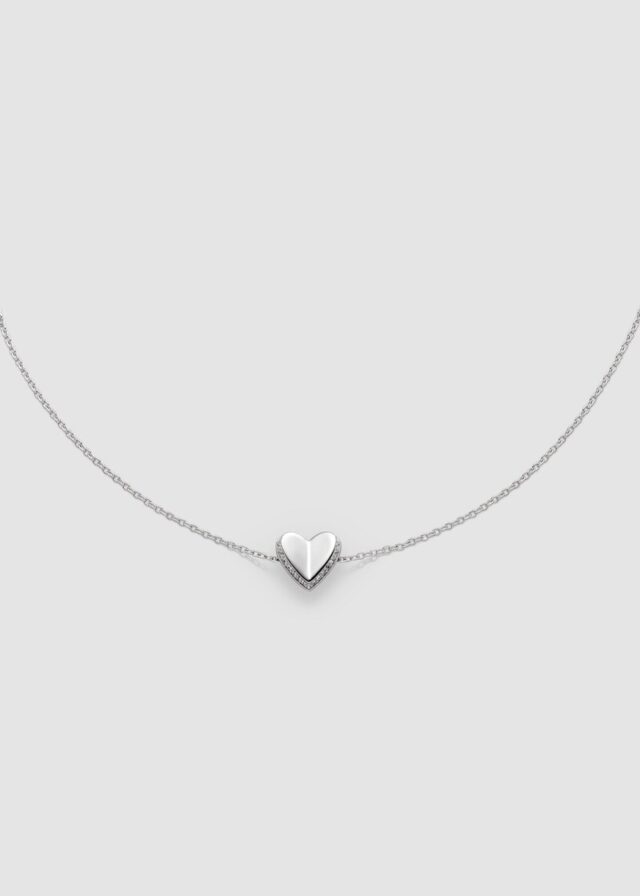 Armband aus 925er-Silber mit Herz-Detail