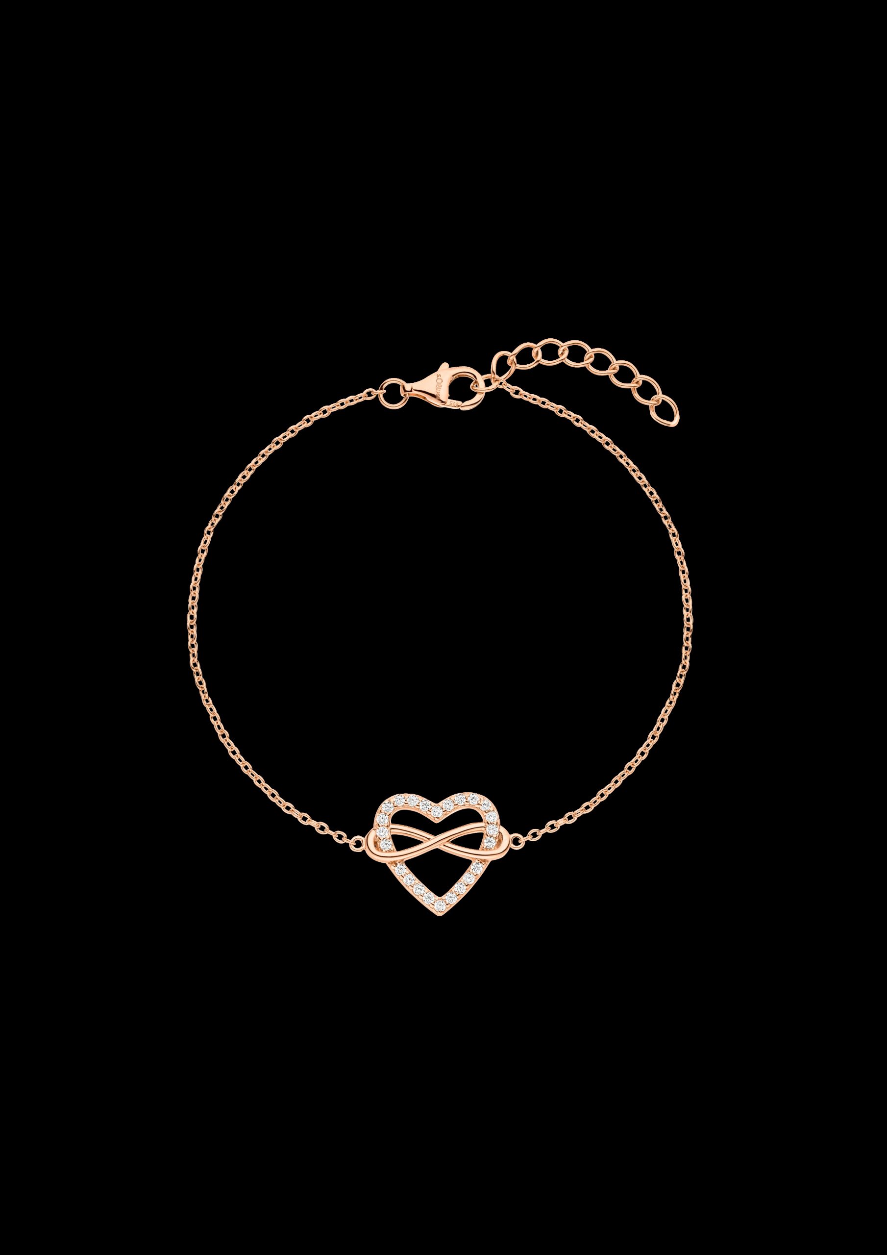 Armband aus 925er Silber mit Herz-Detail